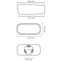 Kipufogóvég, krómozott - 94371