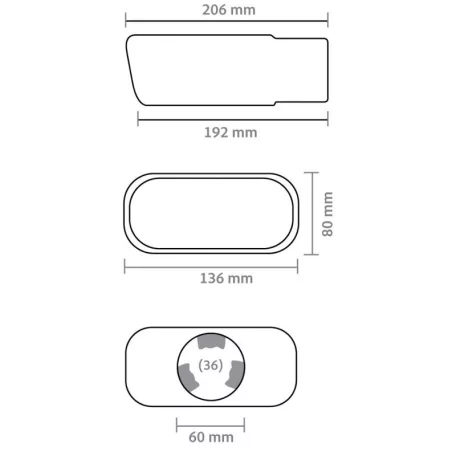 Kipufogóvég, krómozott - 94371