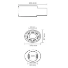 Kipufogóvég, krómozott - 94395