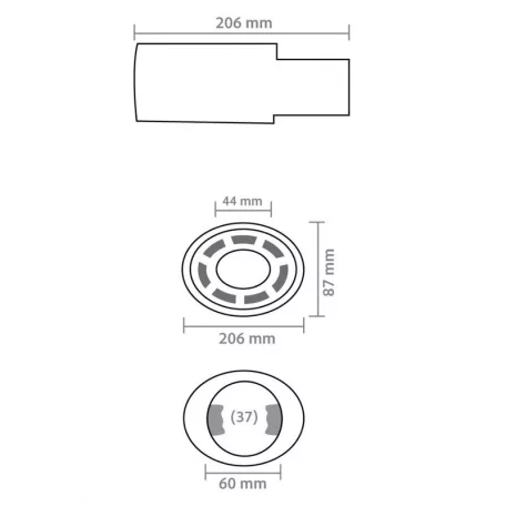 Kipufogóvég, krómozott - 94395