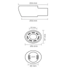 Kipufogóvég, krómozott - 94418