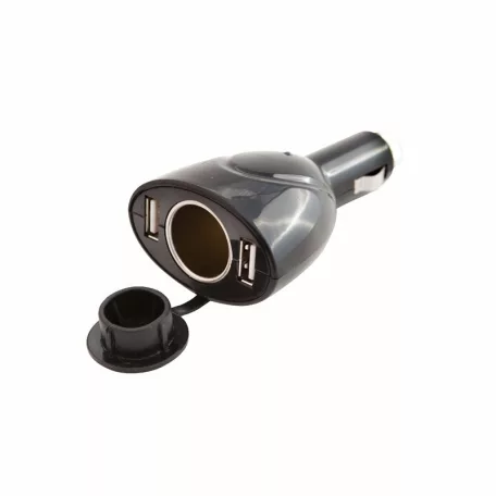 Szivargyújtós töltő 12-24V, 3 aljzat - 94517