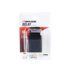 Relé 12V, 30A, 5 lábú, füles - 94609