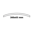 Tükör, belső kiegészítő, 300x65 mm panoráma - 94852