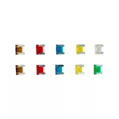Biztosíték készlet, mikro késes, 10 db-os - 95255