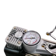   Kompresszor fémházas 12V, LED lámpa, spirál tömlő - 95491