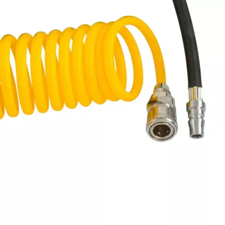 Kompresszor fémházas 12V, LED lámpa, spirál tömlő - 95491