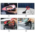 Cápauszony tetőantenna erősítővel, fekete - 96511