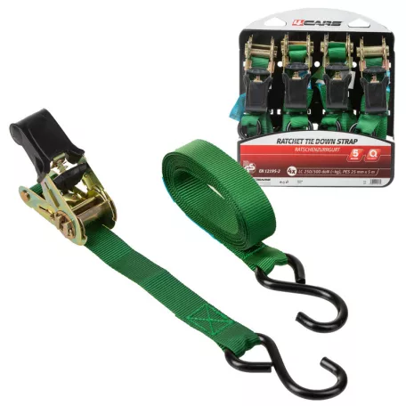 Heveder szett 4 db-os, TÜV,GS max.150 kg, 5 m x 25 mm - 97174