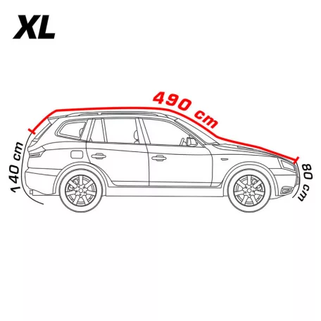 Autótakaró ponyva jégeső ellen SUV XL méret - 97204