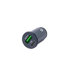   Szivargyújtós USB telefontöltő QC 3.0 12-24V 18+18W - 98270