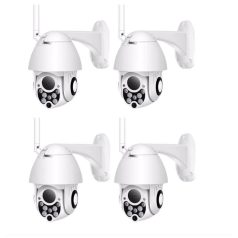   4DB Pro vison P22 Motoros Kültéri WIFI-s Onvif IP WIFI kamera full HD vezeték nélküli forgatható 360fok Távolról Vezérelhető 2 Antennás HD Kültéri Kamera 5mp-s mozgáskövetés, éjjellátó v380pro APP