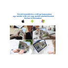 4DB Pro vison P22 Motoros Kültéri WIFI-s Onvif IP WIFI kamera full HD vezeték nélküli forgatható 360fok Távolról Vezérelhető 2 Antennás HD Kültéri Kamera 5mp-s mozgáskövetés, éjjellátó v380pro APP