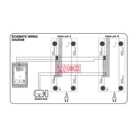 2 lakásos audio kaputelefon szett