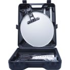 Kemping rendszer Parabolaantenna vevő nélkül (egy LNB-vel, iránytűvel, 10 m kábellel, különböző tartókkal)