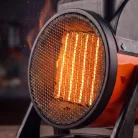 Műhely hősugárzó - PTC - 1000 / 2000W - narancs/fekete
