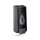 Szappanadagoló - kézzel működtethető - 350 ml - fali - fekete