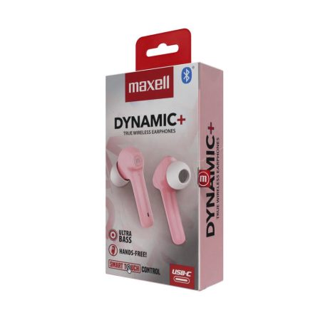 Maxell BT Dynamic+TWS fülhallgató - rózsaszín