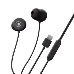 Maxell vezetékes fülhallgató - fekete - USB-C (INBAX)
