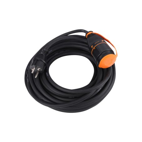 ETM 53.501.21 hosszabbító gumikábel, reteszelhető aljzat, H07RN-F, fekete, 25m