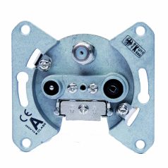   A osztályú 3 lyukú SAT átvezető aljzat 10 dB egyenáramú átmenettel egykábeles műholdas rendszerekhez