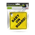 Tapadókorongos "Baby on Board" tábla - 12,7 x 12,7 cm