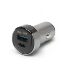 Autós szivargyújtó adapter Type-C PD és USB aljzattal, gyorstöltéssel - 18W