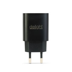   Hálózati Adapter USB + Type-C PD20W gyorstöltéssel - fekete