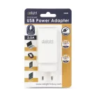 Hálózati Adapter - USB-A 20W + Type-C PD45W gyorstöltéssel - fehér