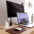 Hálózati Adapter USB + Type-C PD45W gyorstöltéssel - fehér