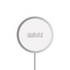 Mágneses vezeték nélküli töltőpad - Type-C - ezüst