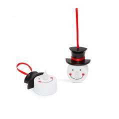 LED teamécses - hóember - 2 db / csomag