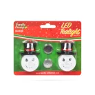 LED teamécses - hóember - 2 db / csomag