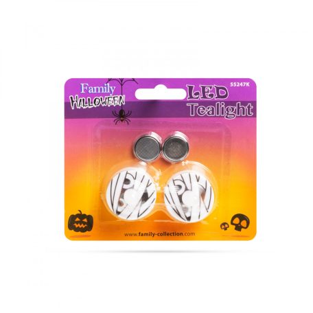 LED teamécses - Halloween, múmia - 2 db / csomag