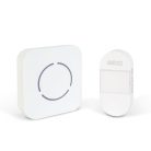 Digitális elem- és vezeték nélküli csengő - Kinetic - fehér - kék LED