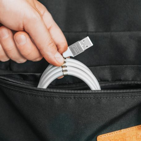 Mágneses adatkábel - Type-C - 2A - fehér