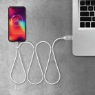 Mágneses adatkábel - "Lightning" - 2A - fehér