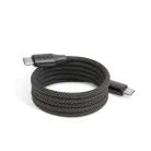 Adatkábel - Type-C / Type-C - mágneses - fekete - 1m - 3A - 60W