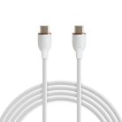 Adatkábel - Type-C / Type-C - fehér - 1 m - 3 A - 60 W