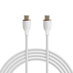 Adatkábel - Type-C / Type-C - fehér - 1 m - 3 A - 60 W