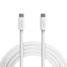 Notebook töltőkábel - adatkábel - Type-C / Type-C - fehér - 1 m - 5 A - 240 W