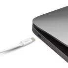 Notebook töltőkábel - adatkábel - Type-C / Type-C - fehér - 1 m - 5 A - 240 W