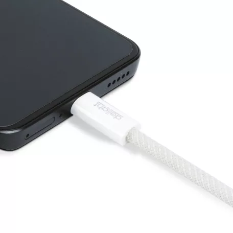 Notebook töltőkábel - adatkábel - Type-C / Type-C - fehér - 1 m - 5 A - 240 W