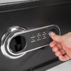   Digitális széf ujjlenyomat olvasóval és gombsorral - 352 x 250 x 252 mm
