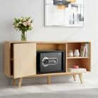 Digitális széf ujjlenyomat olvasóval és gombsorral - 350 x 250 x 250 mm