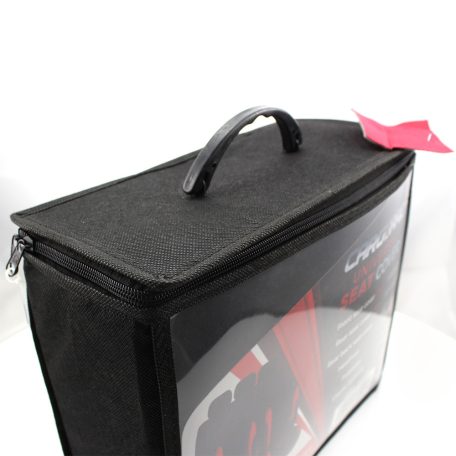 Autós üléshuzat szett - piros / fekete - 9 db-os - HSA007