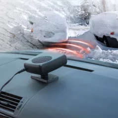   MNC Autós páramentesítő és fűtőventilátor, 12V, szivargyújtós, fekete (55695) NW új típus