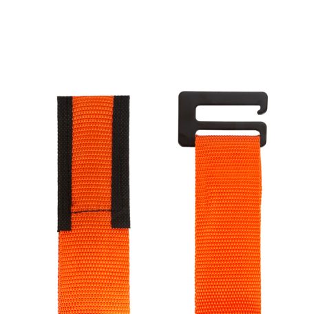 Bútorszállító heveder hátpánttal, csuklópánttal - 2800 x 45 x 1,2 mm - 2 személy részére