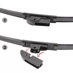 Ablaktörlő 14"/35 cm - 10 db adapterrel