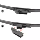 Ablaktörlő 16"/40 cm - 10 db adapterrel